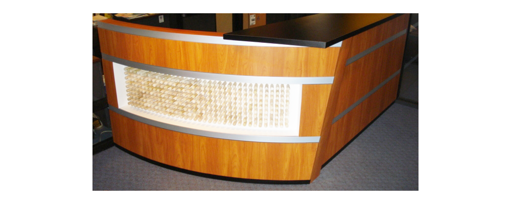 alcan countertop with lighted panel