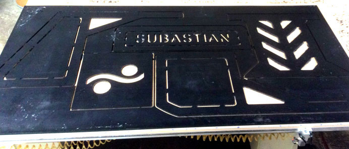 Subastian nameplate and panels