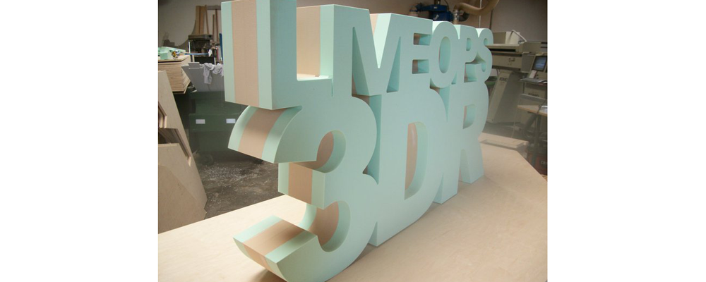 freestanding foam sign will be painted