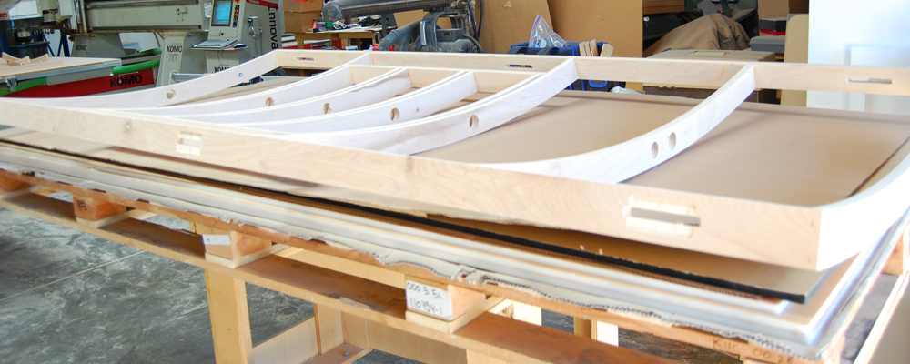 assembling a curved wall